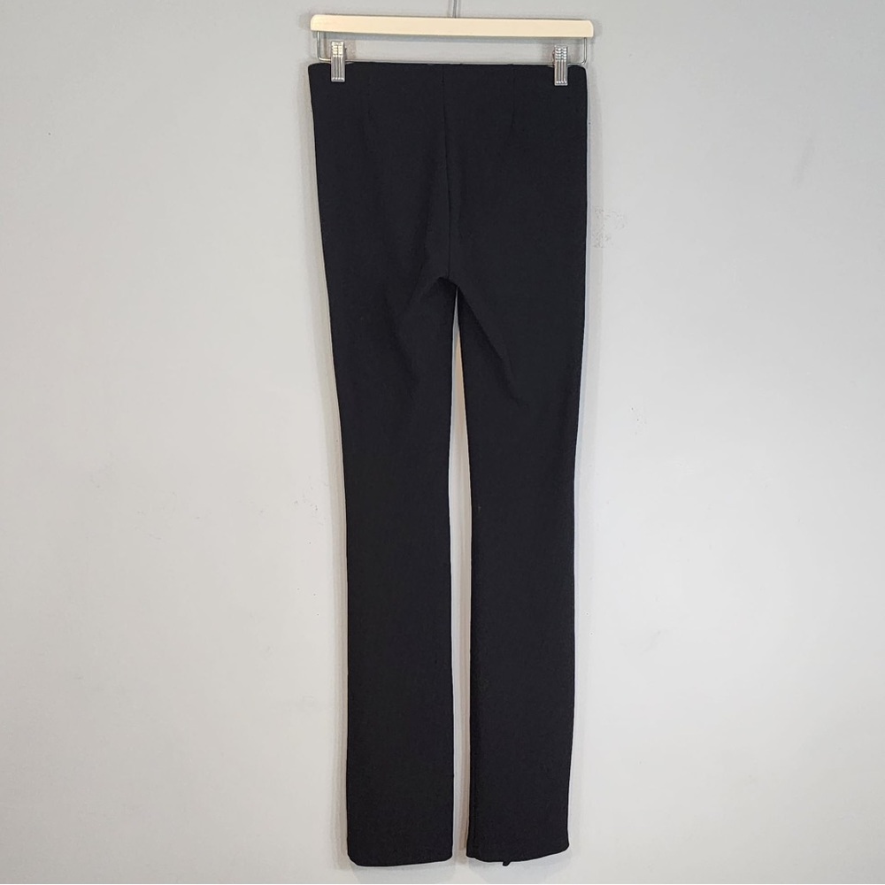 Zara Black High Rise Flared Split Hem Pants Sz. Medium - Picture 5 of 9